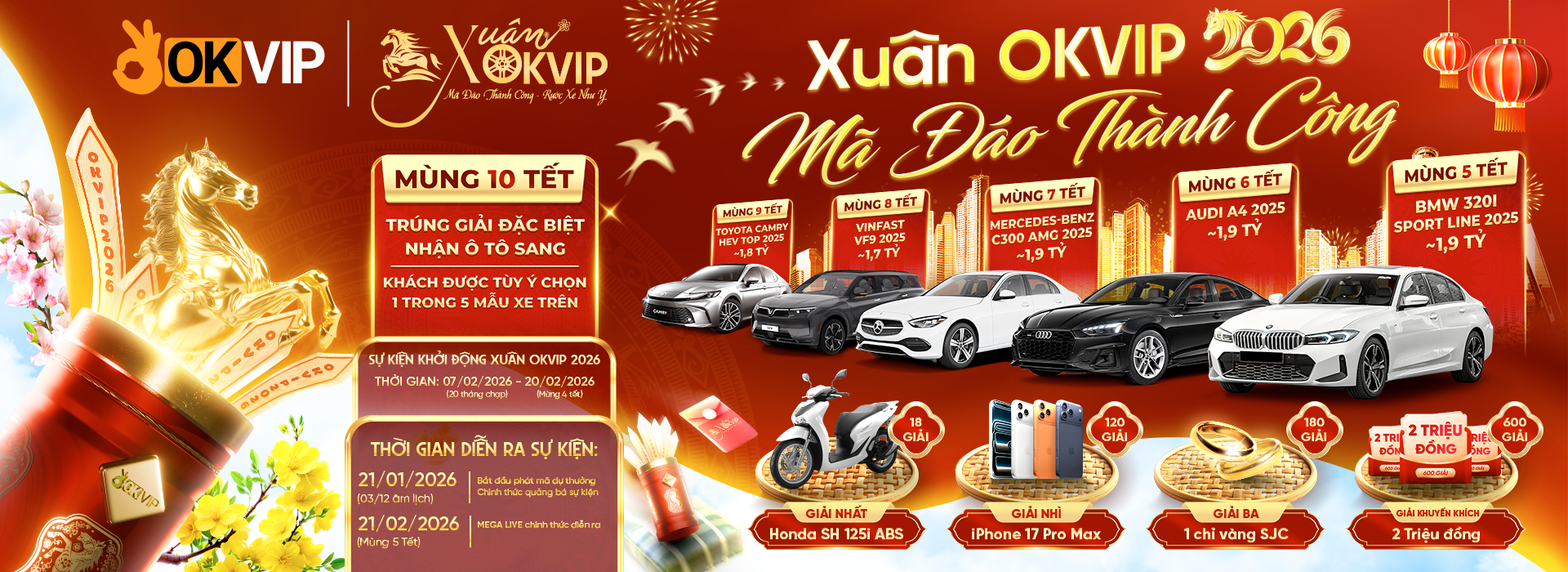 okvip đón xuân 2026 mã đáo thành công